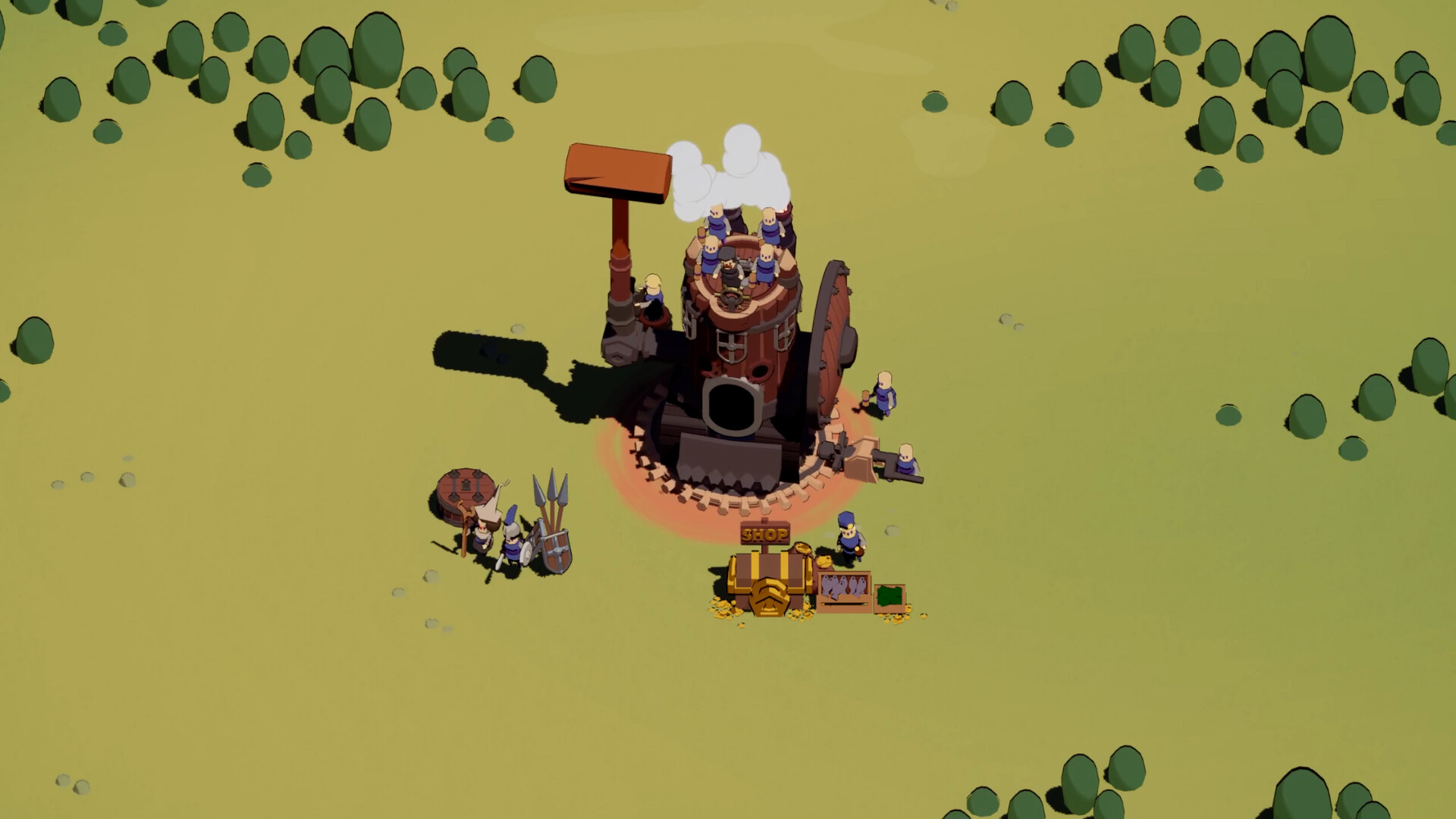 Wanderburg camp hub / shop still